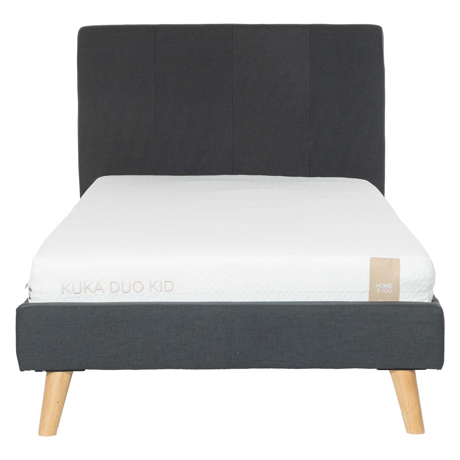 Voodi JUNO 90x200cm, madratsiga KUKA DUO KID, hall