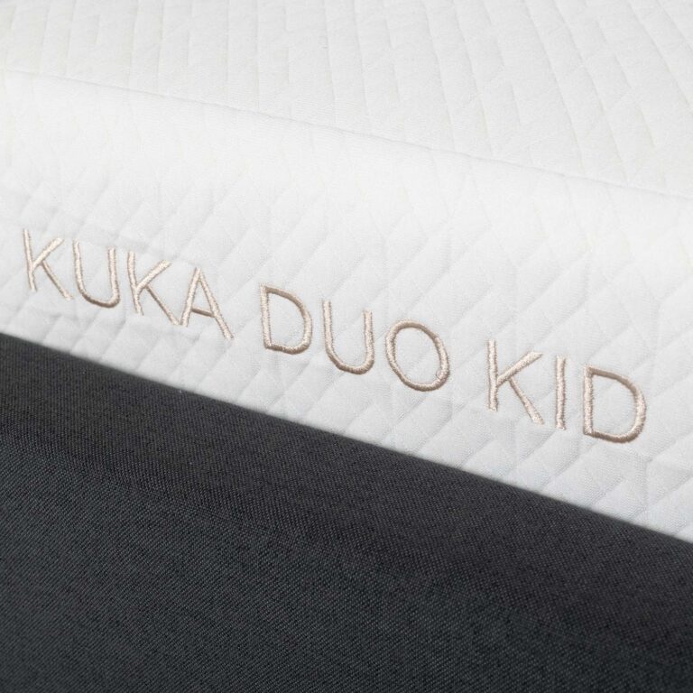 Voodi JUNO 90x200cm, madratsiga KUKA DUO KID, hall - Image 8