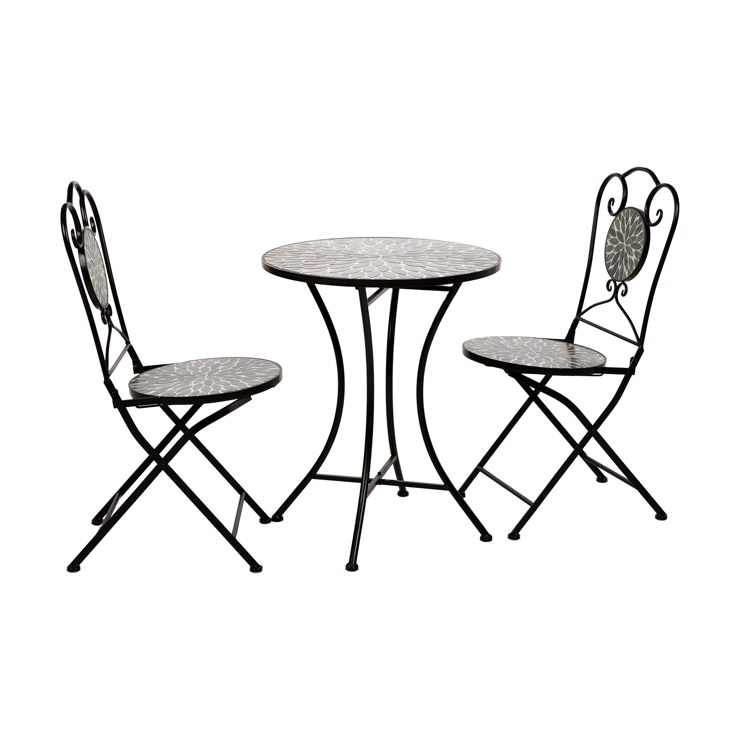 Rõdukomplekt MIRT laud ja 2 tooli, roheline