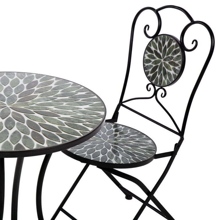 Rõdukomplekt MIRT laud ja 2 tooli, roheline - Image 2