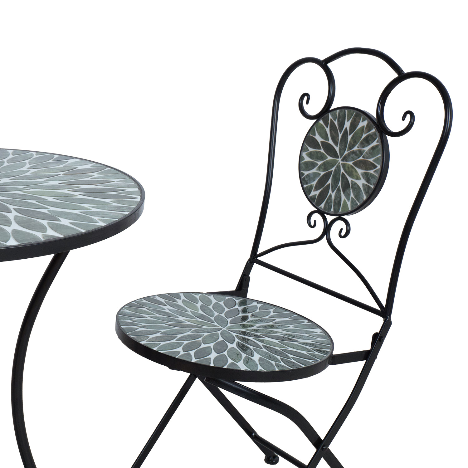 Rõdukomplekt MIRT laud ja 2 tooli, roheline