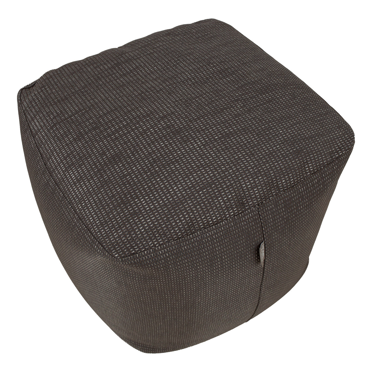 Tumba MITSU-MITSU, 55x55cm, h45cm, tumepruun ja hõbe, 50%puuvill, 50% polüester, kangas-304