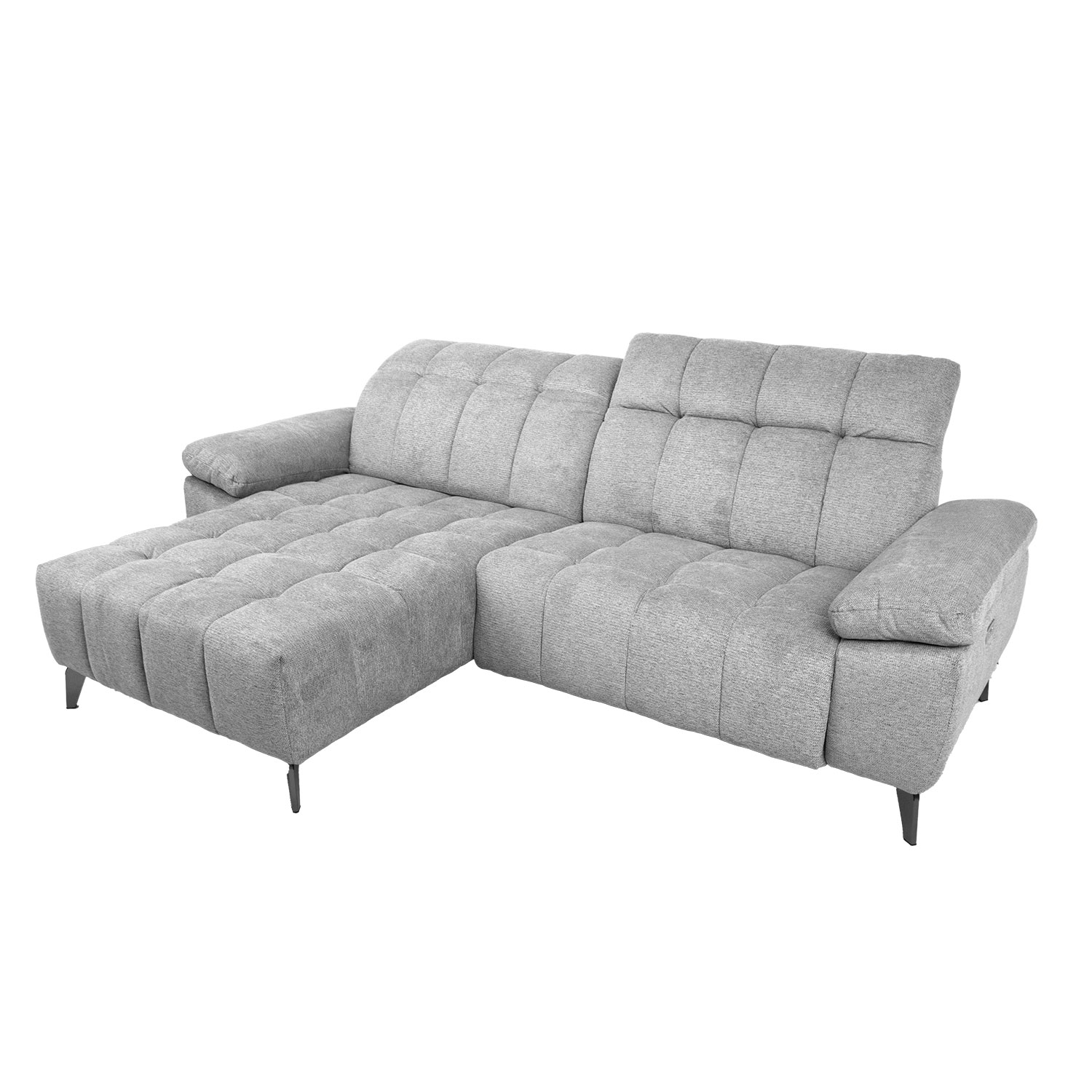 Nurgadiivan LUZERN VN elektriline recliner 264x160/87xH85cm, helehall