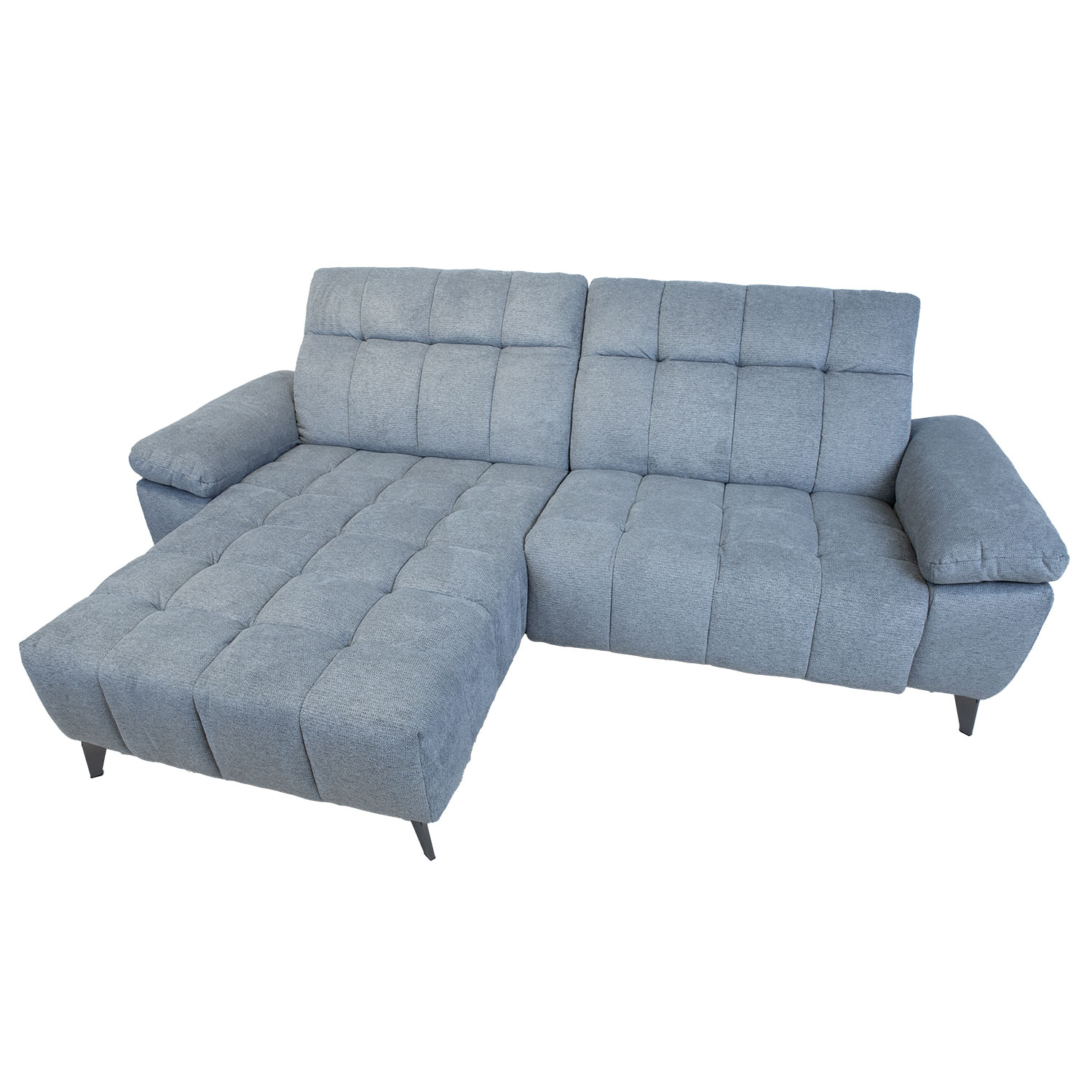 Nurgadiivan LUZERN VN elektriline recliner 264x160/87xH85cm, sinakashall