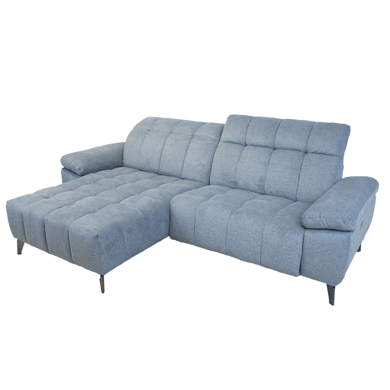 Nurgadiivan LUZERN VN elektriline recliner 264x160/87xH85cm, sinakashall