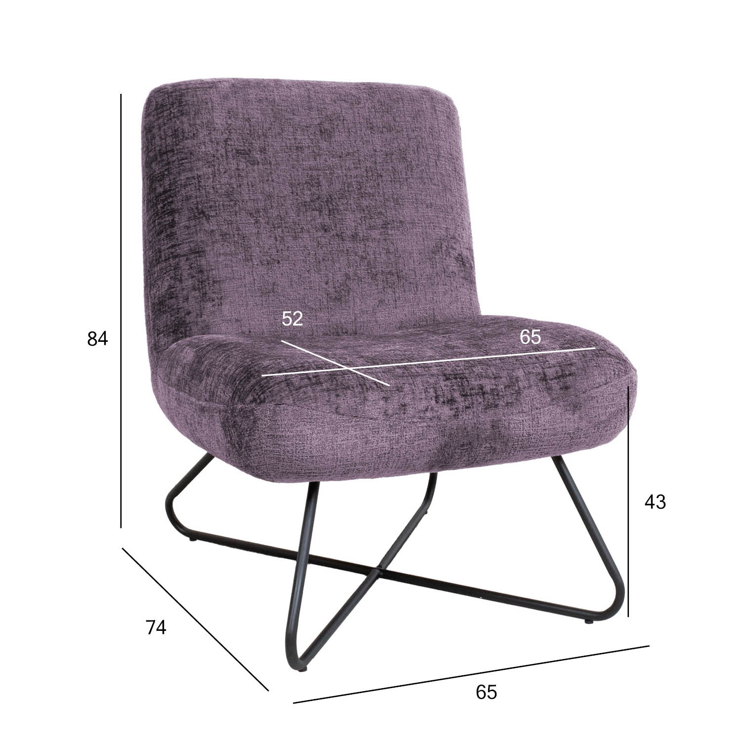 Tugitool FARICA 65x74xH84cm, veinipunane - Image 7
