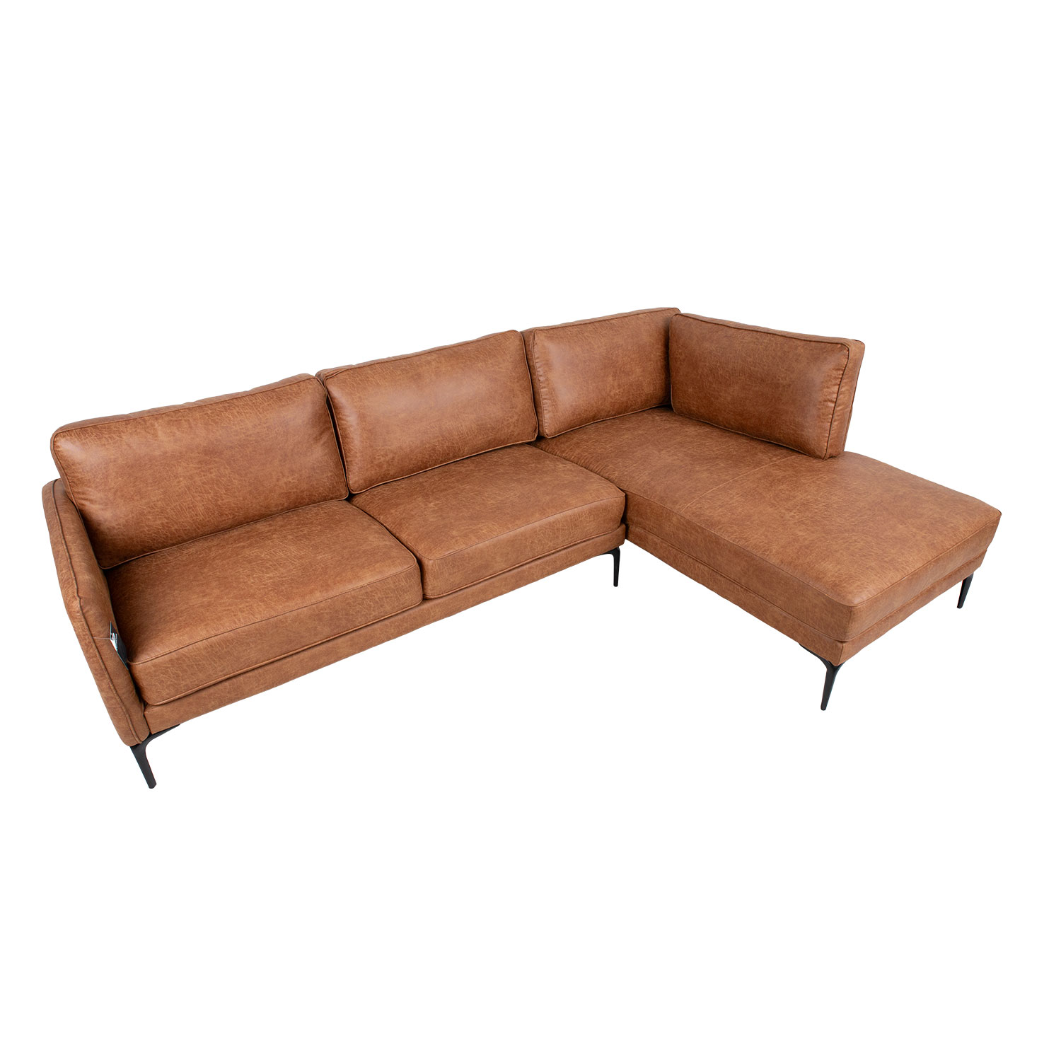 Nurgadiivan SOFIA PN 257x83/168xH82cm, pruun