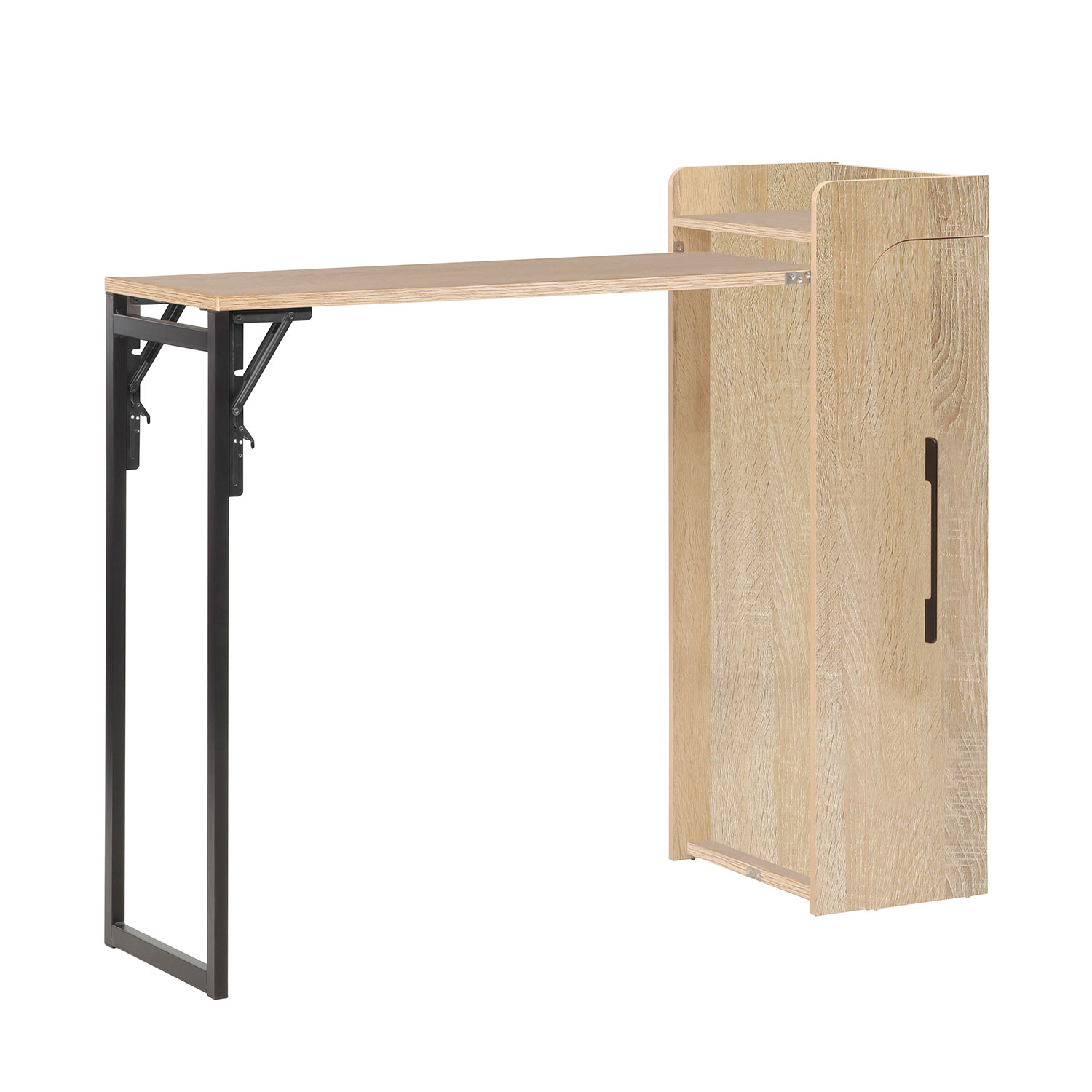 Baarilaud HEDVIG kokkupandav 122x44,5xH108cm, saar/must