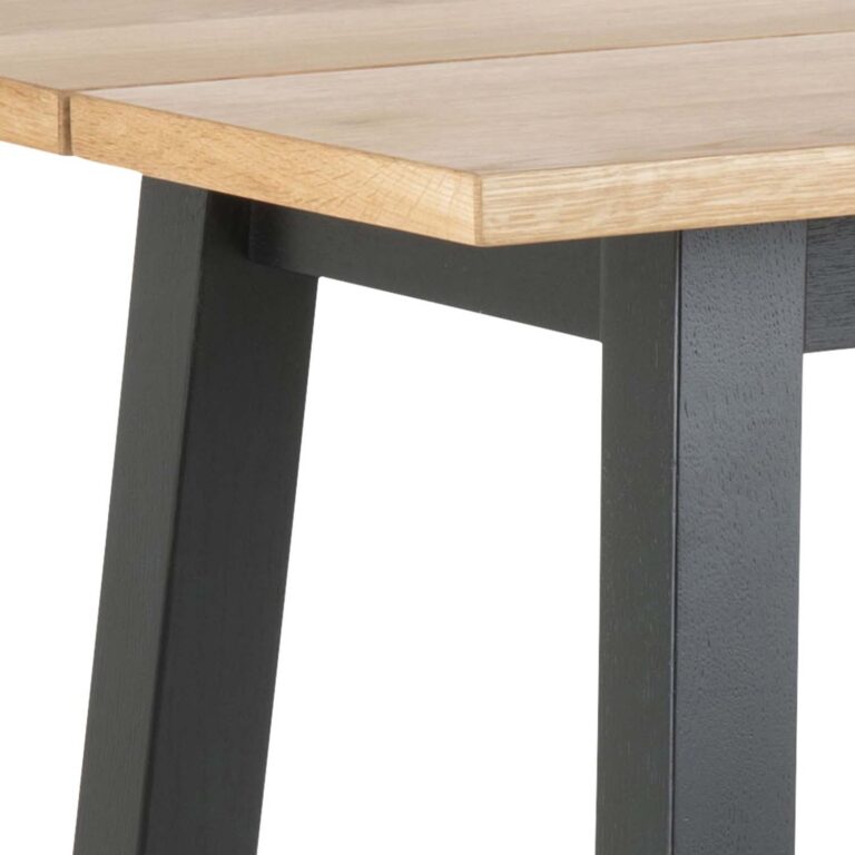 Baarilaud CHARA 117x58xH105cm, tamm/must, tammespooniga mööbliplaat, metall - Image 5