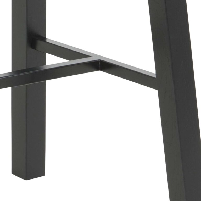 Baarilaud CHARA 117x58xH105cm, tamm/must, tammespooniga mööbliplaat, metall - Image 6