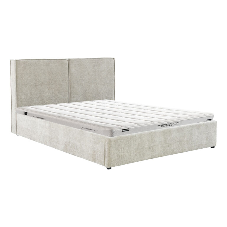 Voodi DAMANI madratsiga HARMONY DUO SEASON 160x200cm, beež