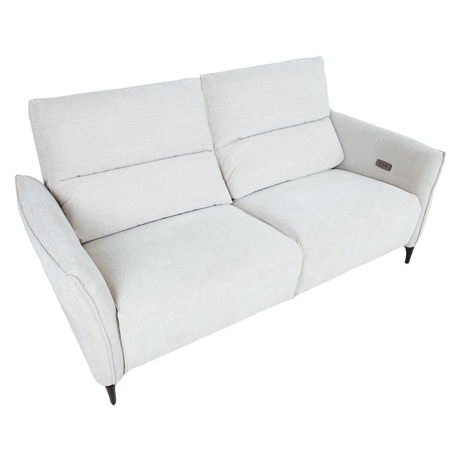 Diivan MIAMI 3-kohaline elektriline recliner 199x92xH99cm, helebeež
