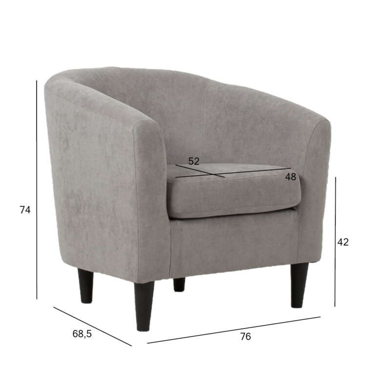 Tugitool WESTER 76x68,5xH74cm, hall - Image 6