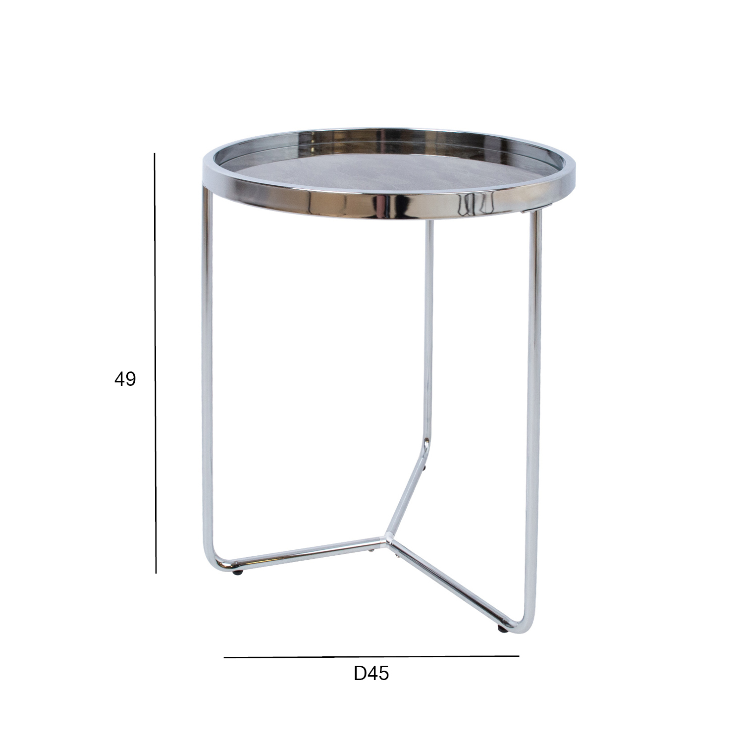 Abilaud ASTOR D45xH49cm, hall, klaas, terasjalad