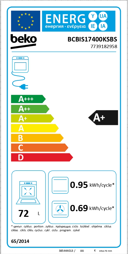 Integreeritav auruküpsetusega ahi Beko BCBIS17400KSBS - Pilt 6