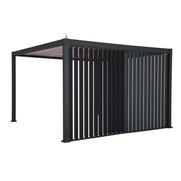 Vertikaalne lamellsein varikatusele MIRADOR-111 4m, tumehall