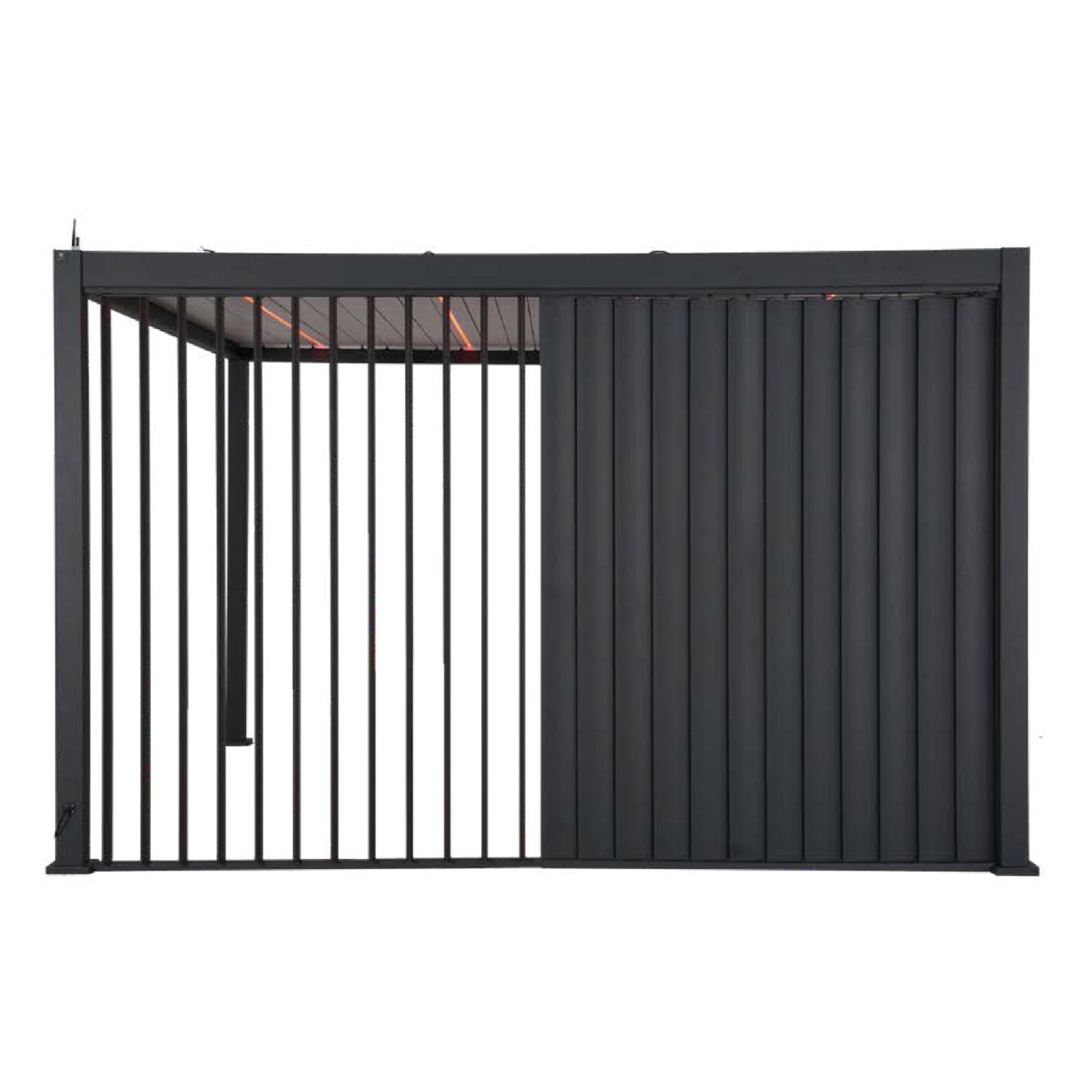 Vertikaalne lamellsein varikatusele MIRADOR-111 4m, tumehall