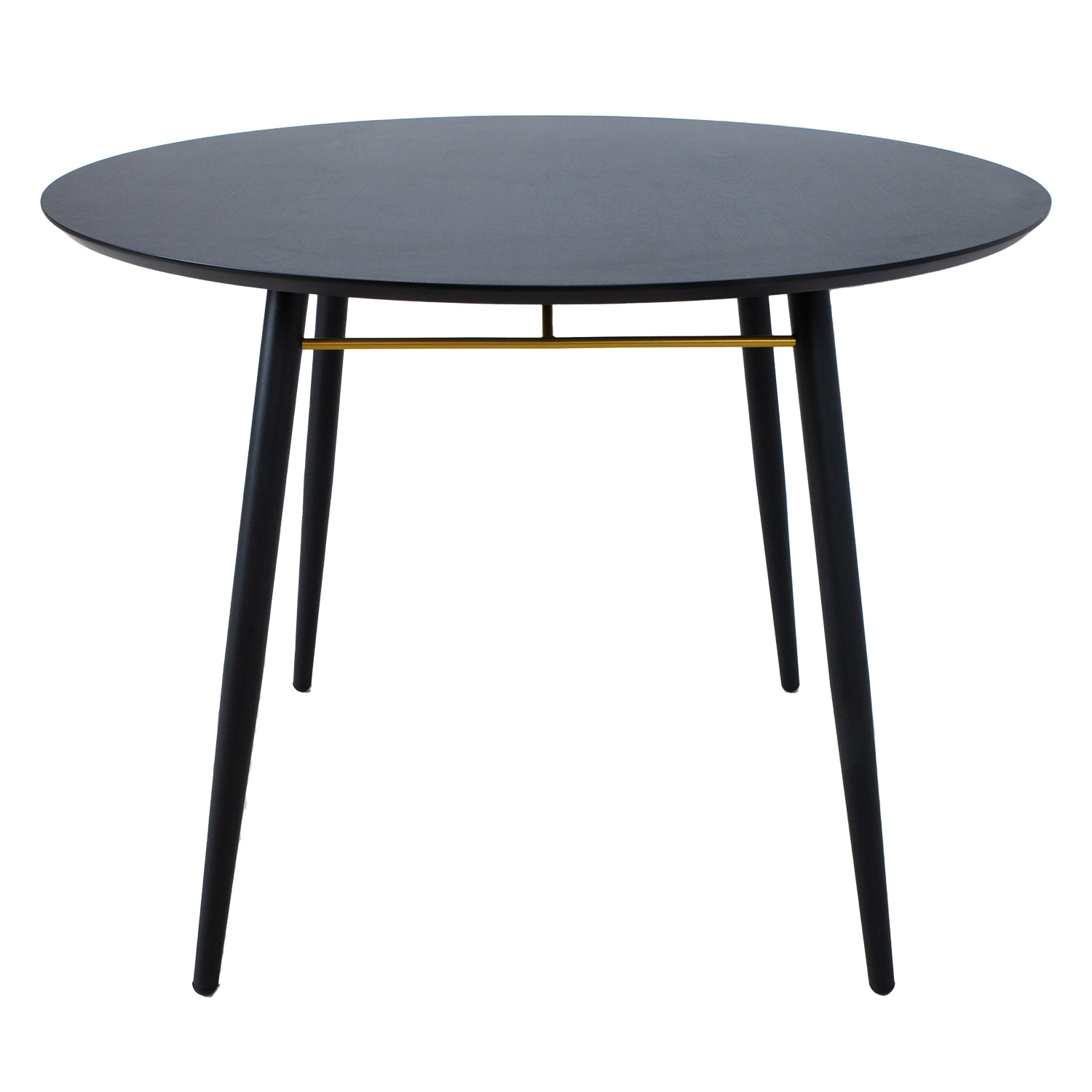 Söögilaud LUXEMBOURG D100xH75cm, must melamiin