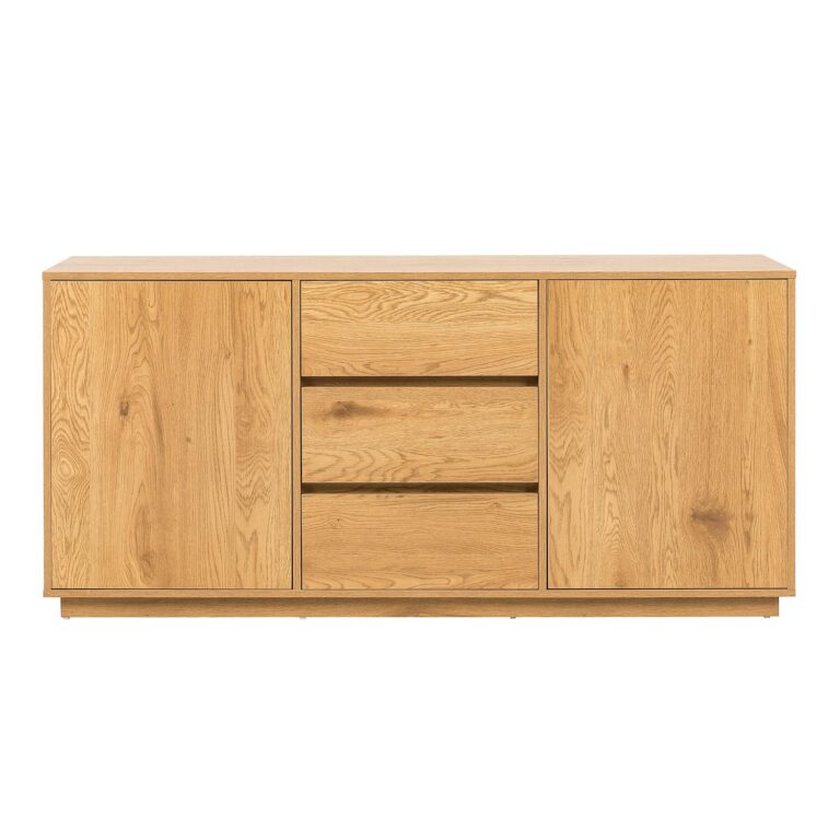 Kummut SACHA 160x40xH74cm, tammedekooriga melamiin - Pilt 2