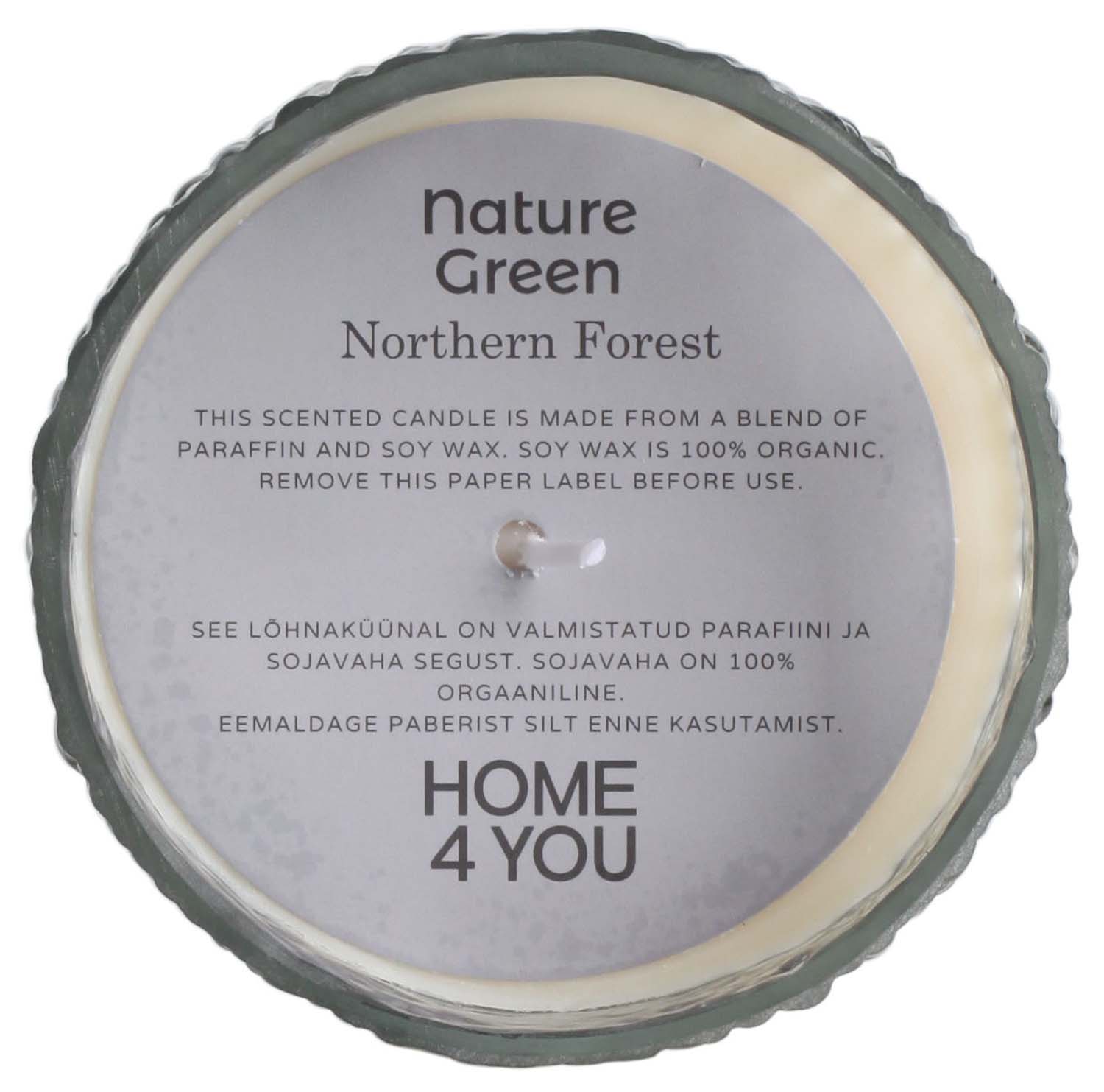 Lõhnaküünal klaasis NATURE GREEN H7,5cm, Northern Forest - Pilt 2