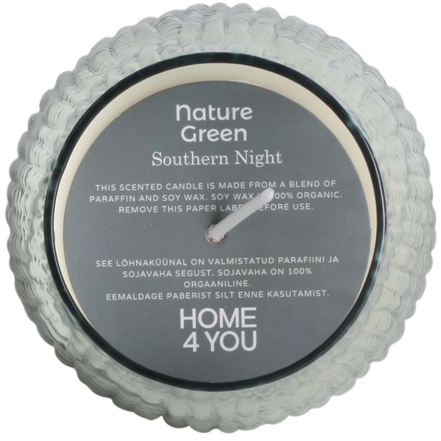 Lõhnaküünal klaasis NATURE GREEN H10,8cm, Southern Night - Pilt 2
