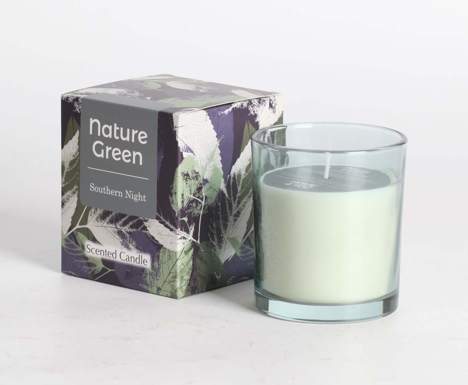 Lõhnaküünal klaasis NATURE GREEN H9,5cm, Southern Night