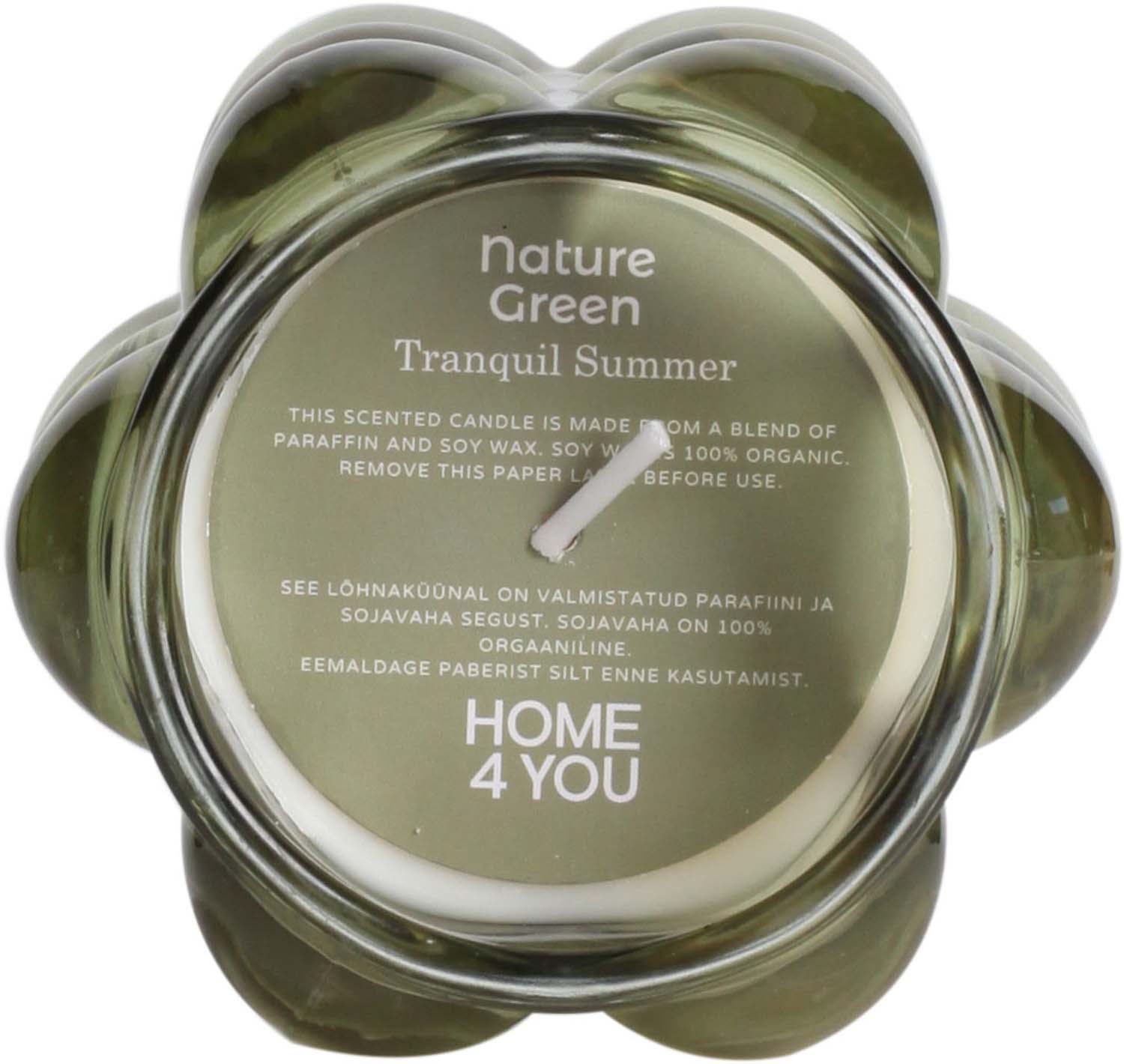 Lõhnaküünal klaasis NATURE GREEN H9,2cm, Tranquil Summer - Pilt 2