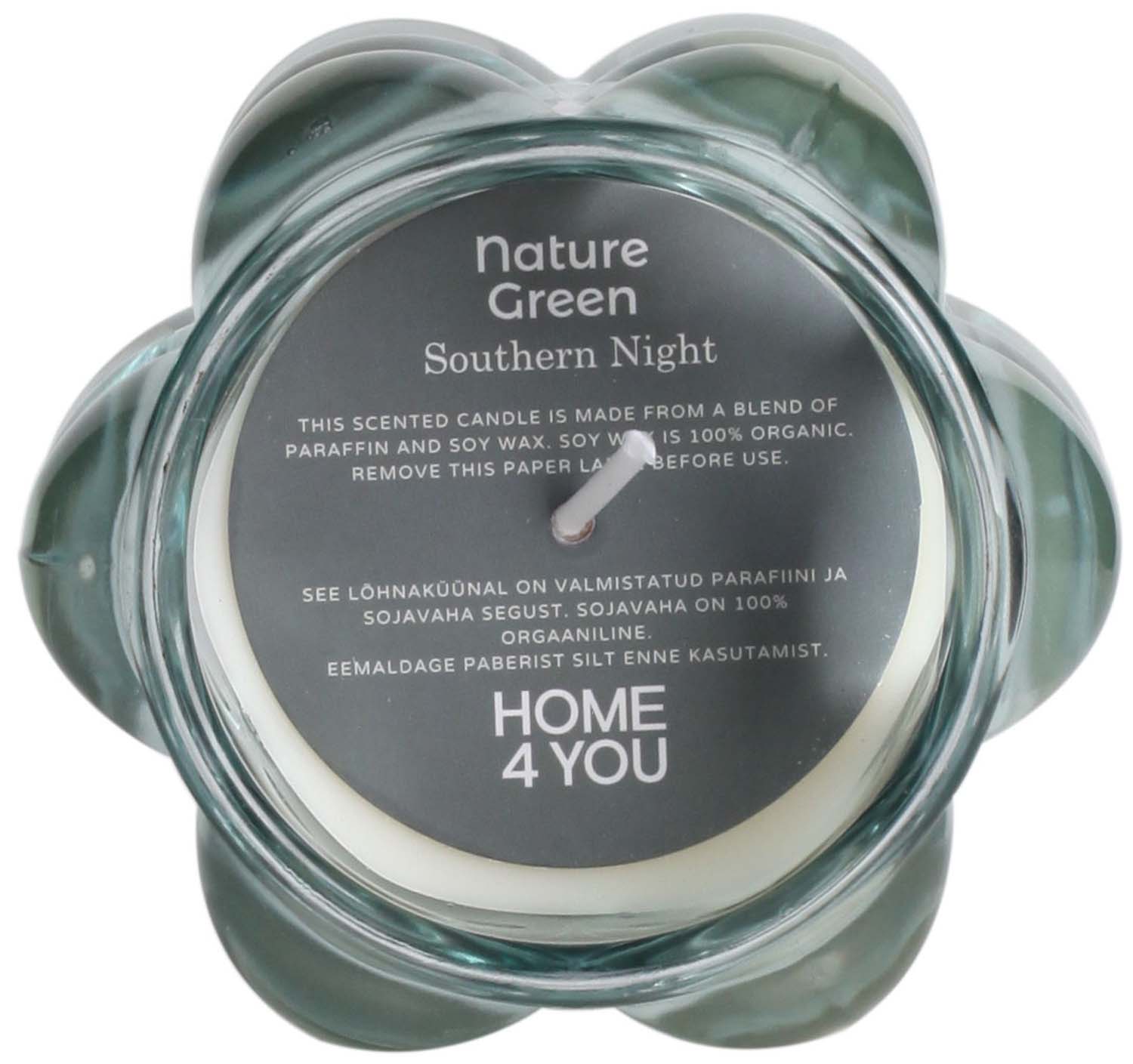 Lõhnaküünal klaasis NATURE GREEN H9,2cm, Southern Night - Pilt 2