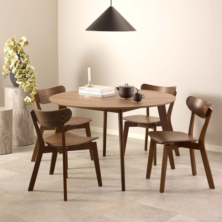 Söögilaud ROXBY 120x120xH76cm, naturaalne - Pilt 8