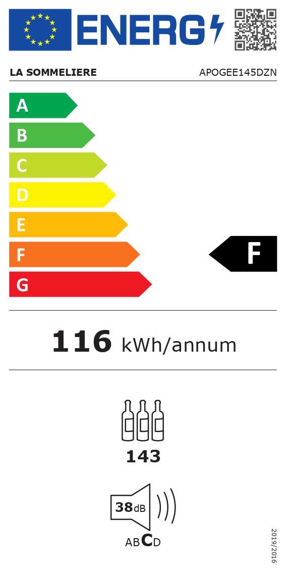 Veinikülmik La Sommeliere APOGEE145DZN - Pilt 6