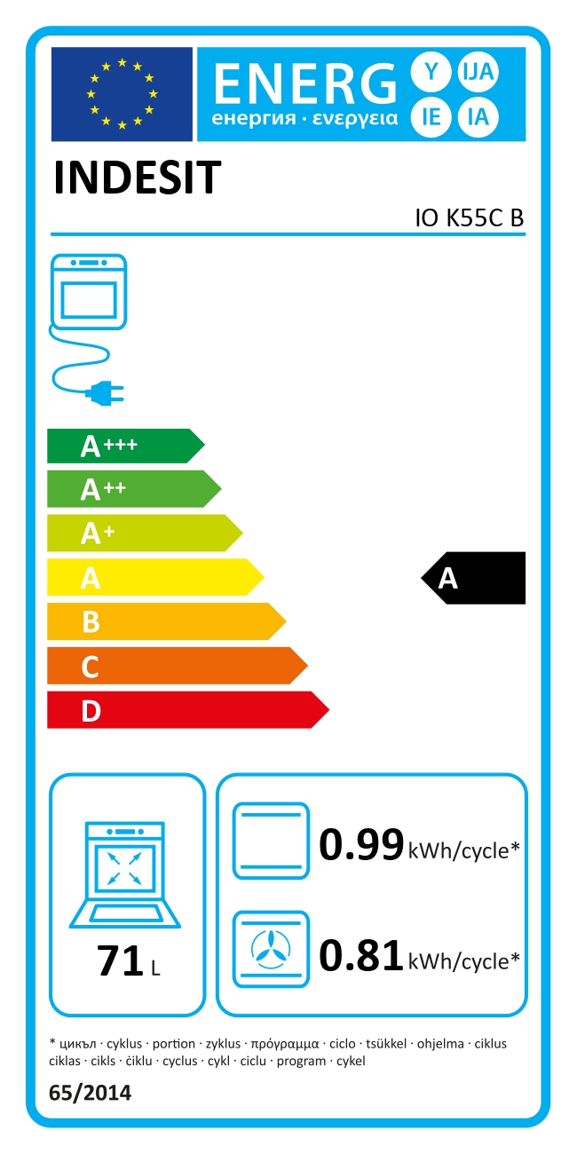 Integreeritav ahi Indesit IOK55CB - Pilt 6