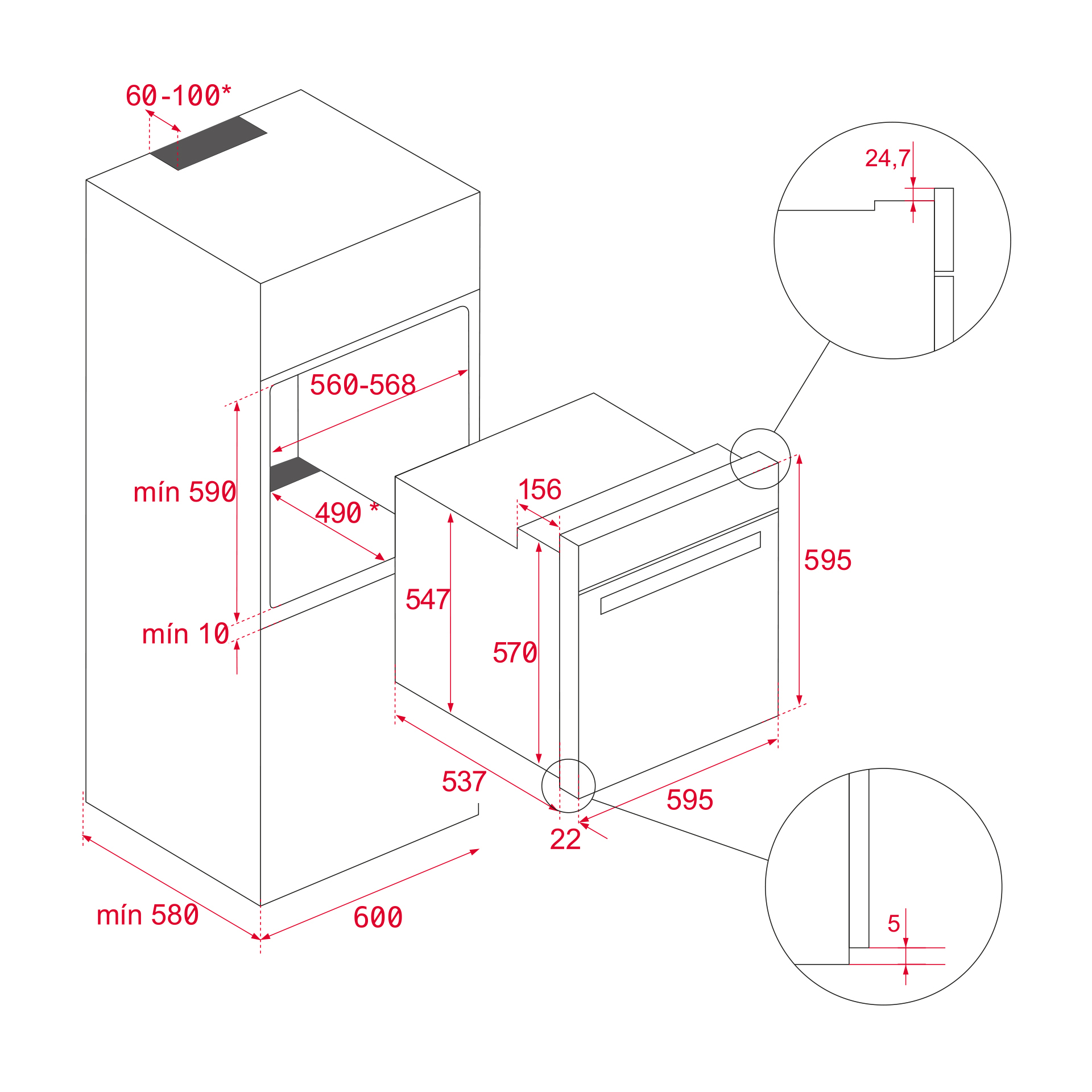 Integreeritav ahi Teka Neo HSB 6450 WH