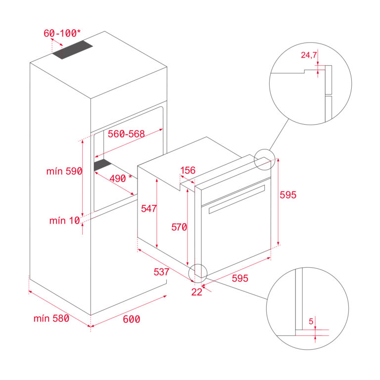 Integreeritav ahi Teka Neo HSB 6250 P WH - Pilt 3