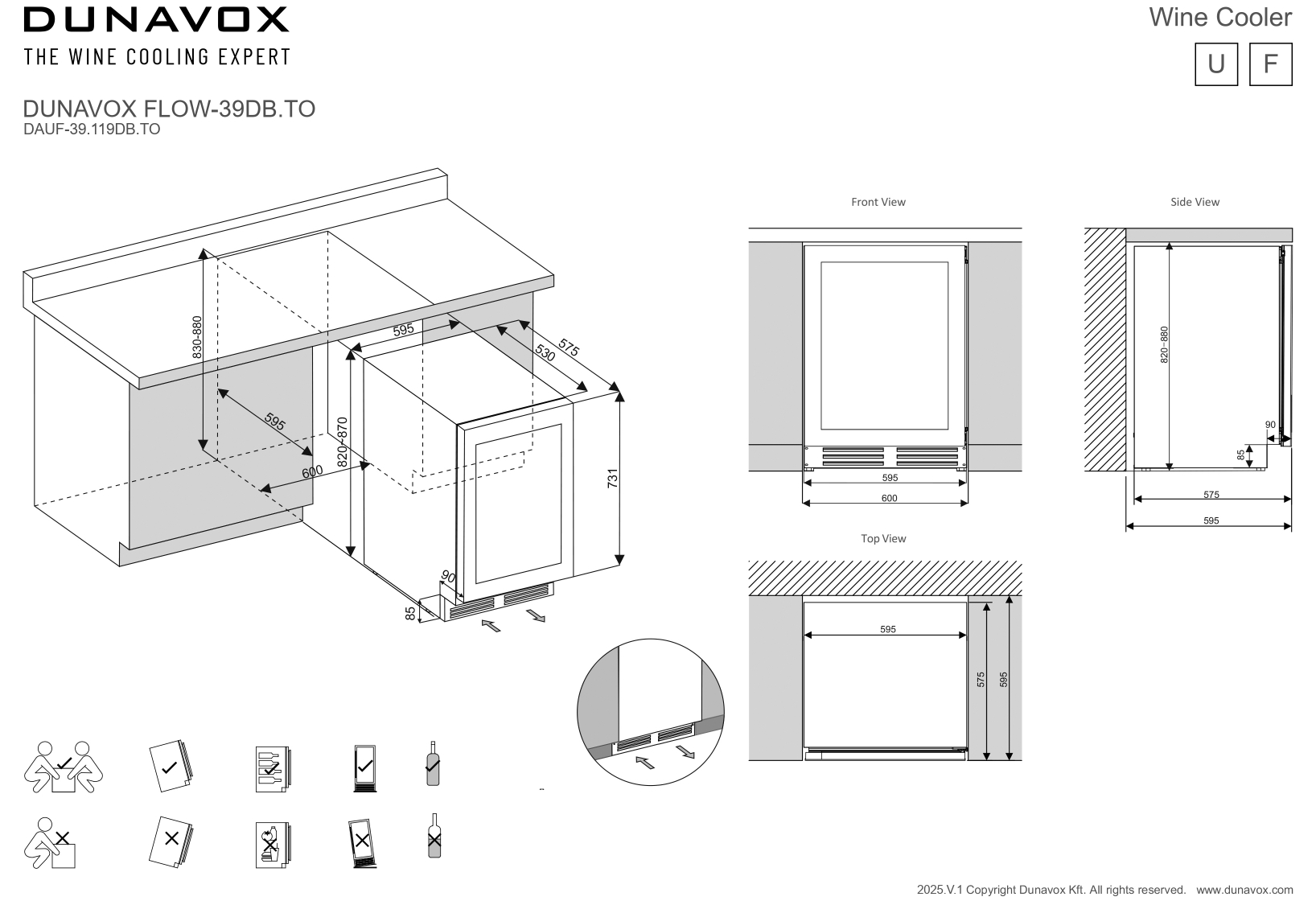 Veinikülmik Dunavox DAUF-39.119DB.TO - Pilt 3