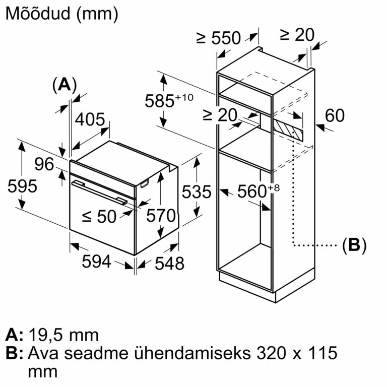 Integreeritav aurufunktsiooniga ahi Bosch HQA534BB3 - Pilt 9
