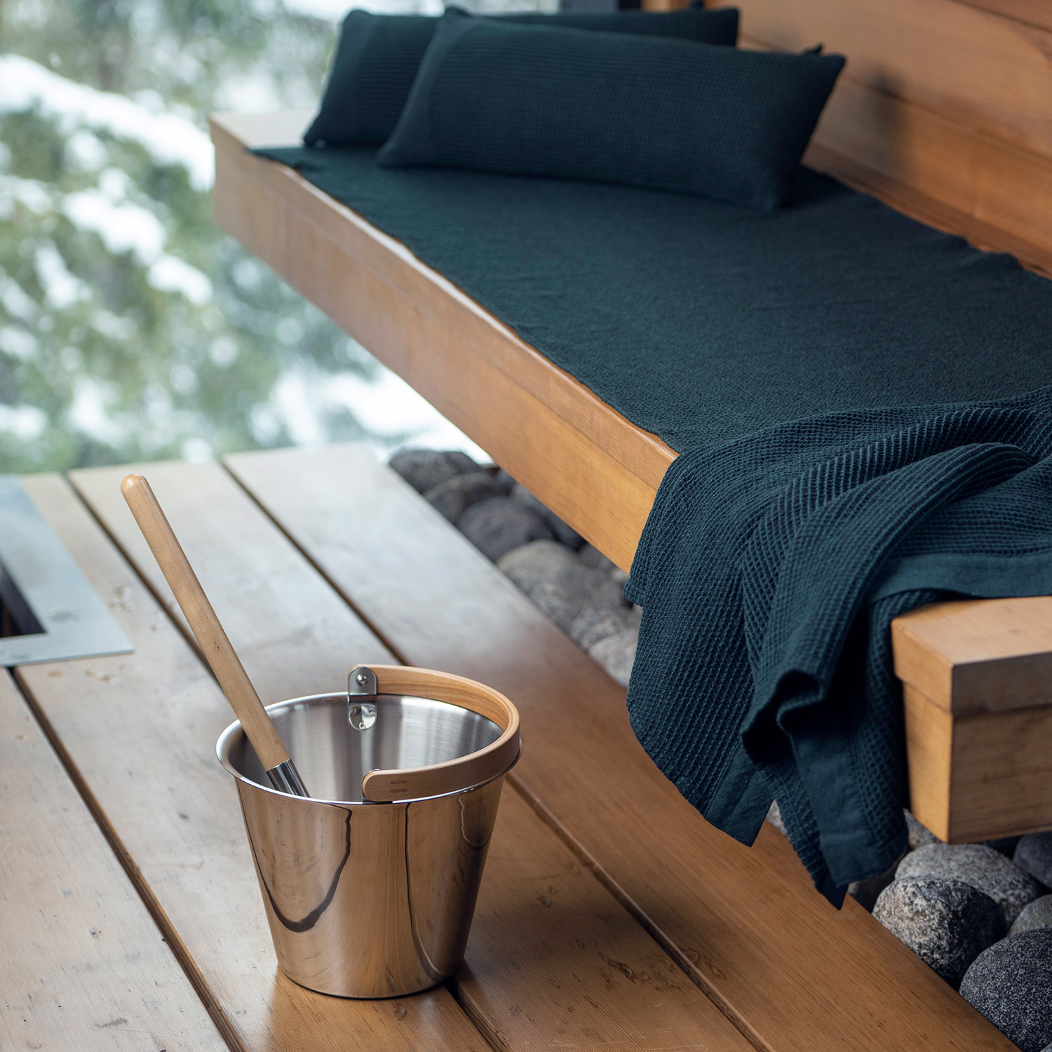 Sauna isterätik RENTO GREEN 60x160cm