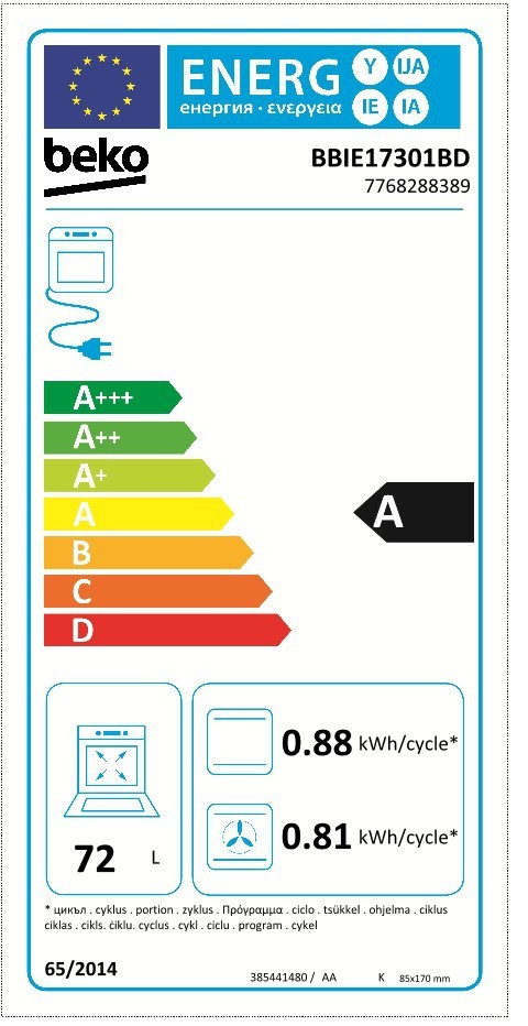 Integreeritav ahi Beko BBIE17301BD - Pilt 6