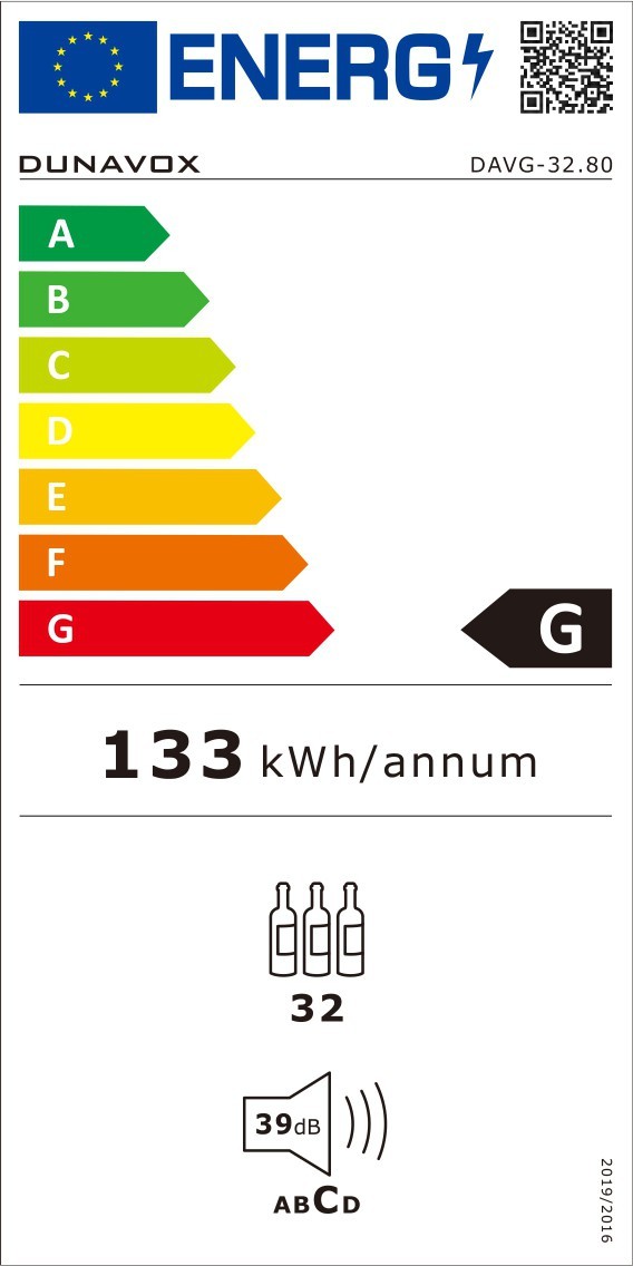 Integreeritav veinikülmik Dunavox DAVG-32.80DB.TO Horizon - Pilt 5