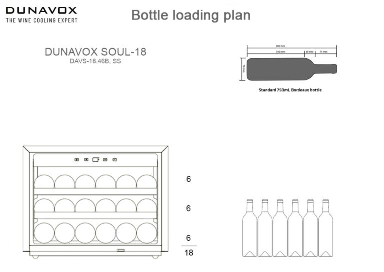 Integreeritav veinikülmik Dunavox DAVS-18.46SS - Pilt 5