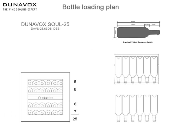 Integreeritav veinikülmik Dunavox DAVS25.63DSS - Pilt 4