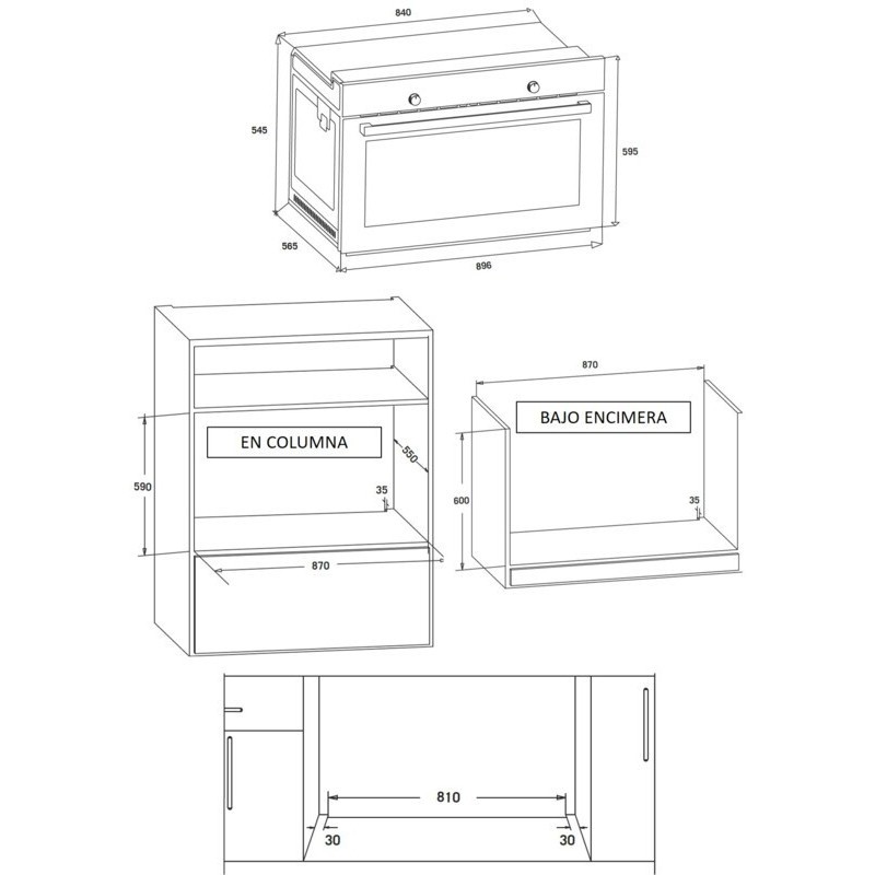 Integreeritav ahi De Dietrich DOE7900XE