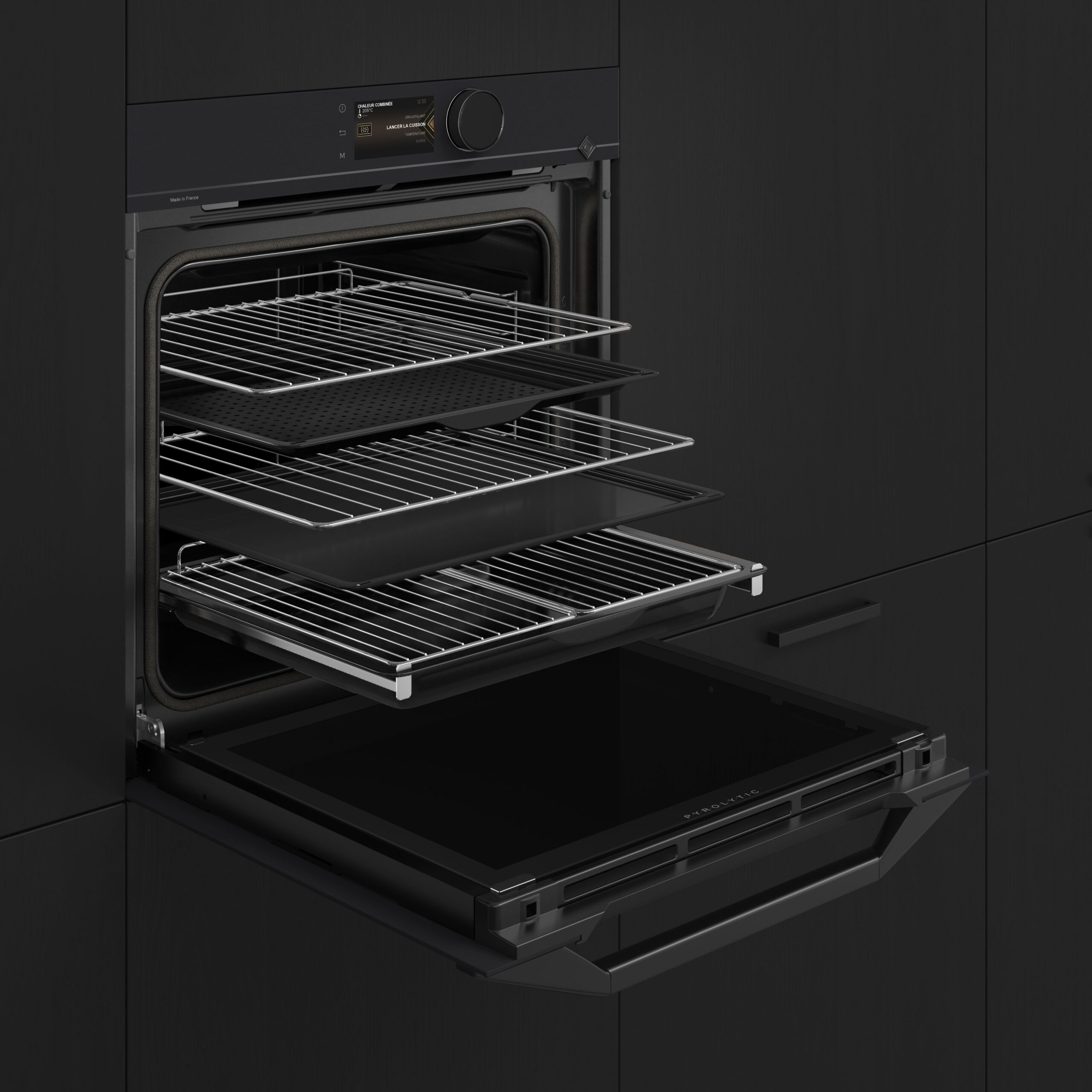 De Dietrich matt must komplekt SmartControl ahi DOP4756MB ja mikrolaineahi DKC4756MB