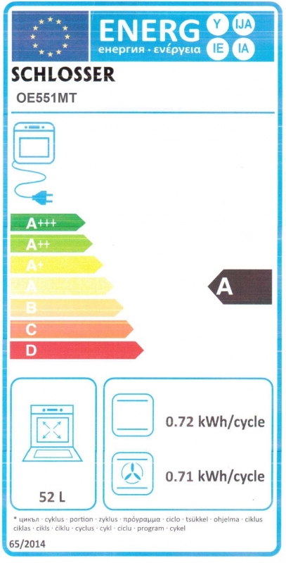 Integreeritav ahi Schlosser OE551MT - Pilt 3