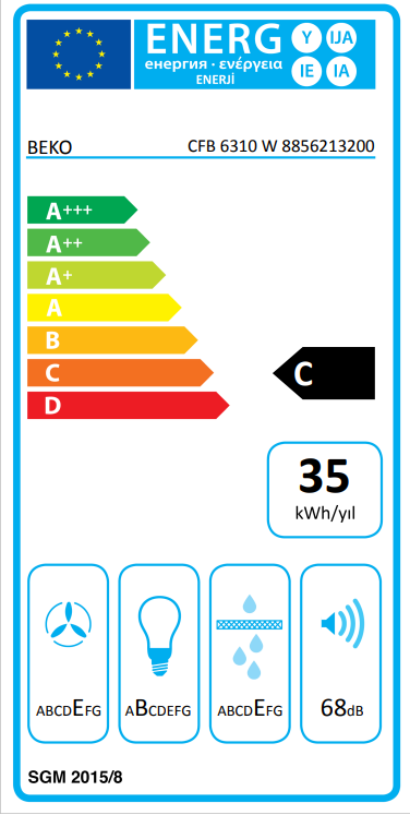 Õhupuhastaja Beko CFB6310W - Pilt 3