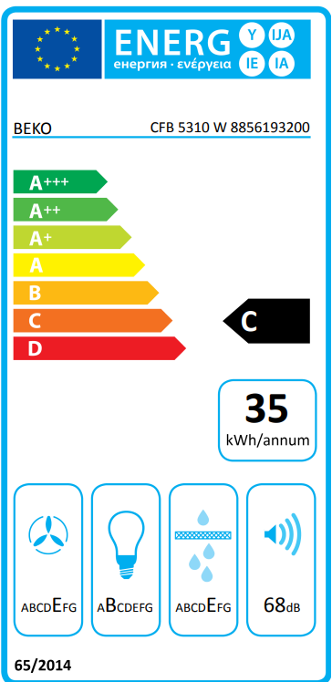 Õhupuhastaja Beko CFB5310W - Pilt 3