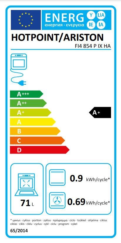 Integreeritav ahi Hotpoint-Ariston FI4854PIXHA - Pilt 5