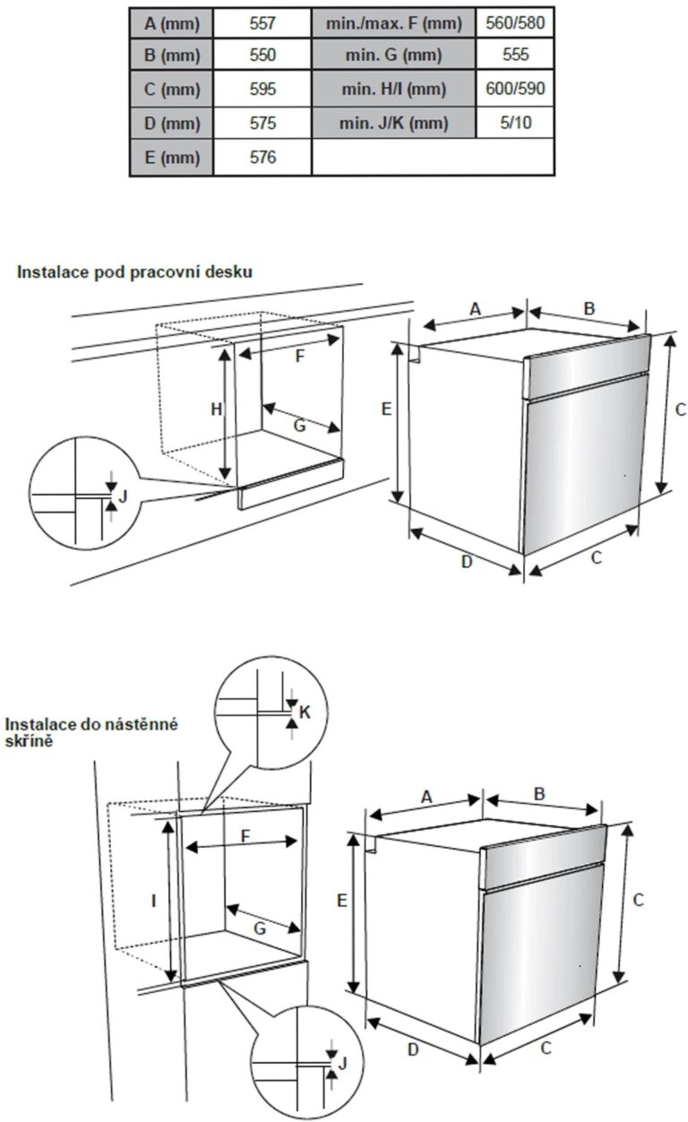 Integreeritav ahi Kluge KTE1010B - Pilt 5