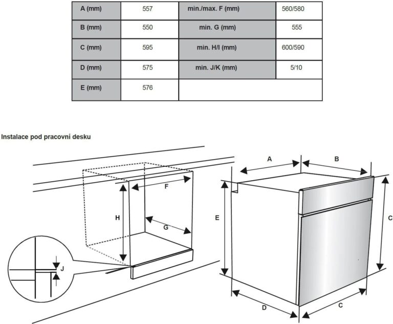 Integreeritav ahi Kluge KTE1021B - Pilt 4