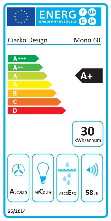 Õhupuhastaja Ciarko Design Mono 60 SmartLink must - Pilt 6