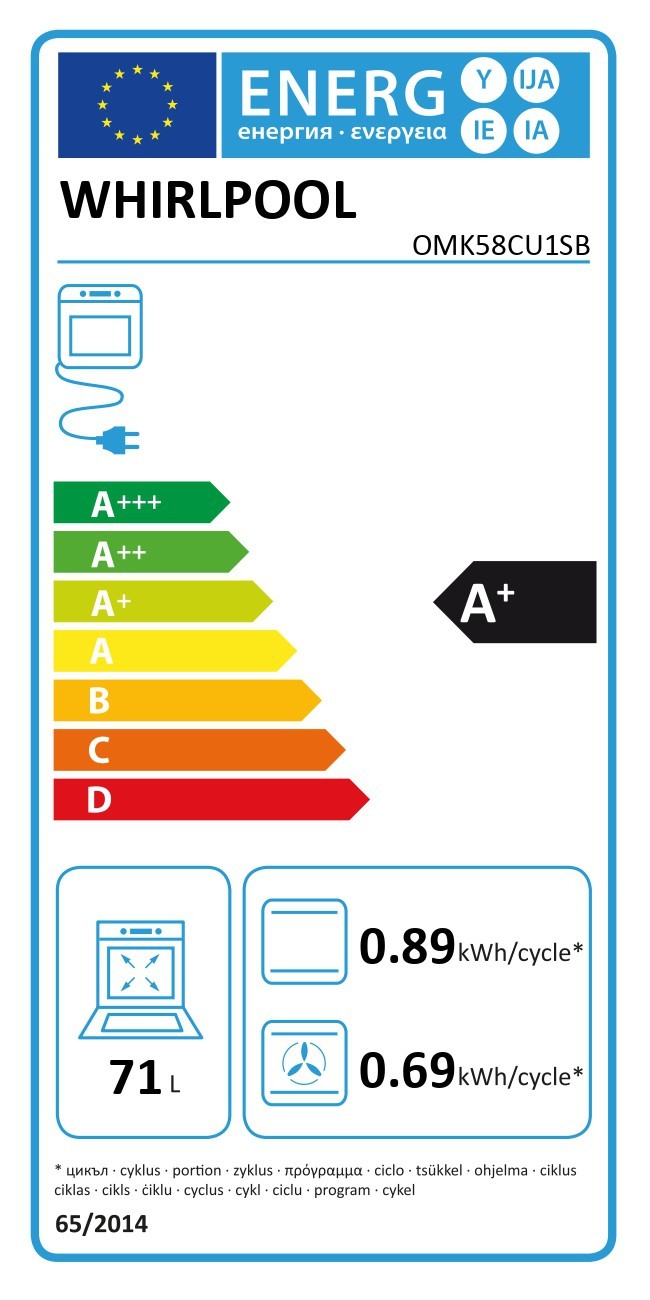 Integreeritav ahi Whirlpool OMK58CU1SB - Pilt 6